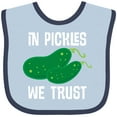 thumbnail image 3 of Inktastic Funny in Pickles We Trust Boys or Girls Baby Bib, 3 of 4