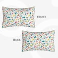 thumbnail image 2 of Lsque Transport1 Pattern Pillow Case – Soft & Cozy Throw Pillow Cover, Hypoallergenic Cushion Case for Sleeping Women with Envelope Closure-16"x24", 2 of 6