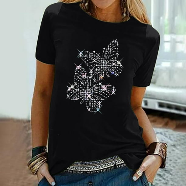 Elegantes Camisetas Camiseta Juvenil Mujer Camiseta De Mujer