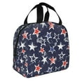 thumbnail image 2 of Salouo Watercolor Stars for Unisex Lunch Bag Leakproof Lunch Tote Large Capacity Reusable Insulated Lunch Box Cooler Lunch Container for Work/Office/Picnic/Travel-Black, 2 of 8