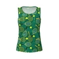 thumbnail image 3 of Picia Tennis Rackets and Balls Pattern Women's Workout Tank Top,Breathable Activewear,Slim Fit Athletic Top,Versatile Workout Moisture-wicking top-Large, 3 of 9