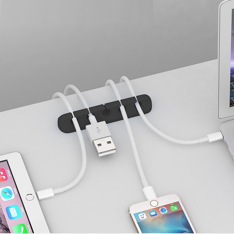 Cable Holder Clips, 3-Pack Cable Management Cord Organizer Clips Self Adhesive for Desktop USB Charging Cable Nightstand Power Cord Mouse Cable Wire PC Office Home
