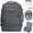Grey, variant on WANDF 18'' Carry on Travel Backpack with Clear Toiletry Bag,30L Airline Approved Personal Item Bag 18x14x8 with USB Port, Laptop Backpack Casual Daypack for Weekender Business(Pink)