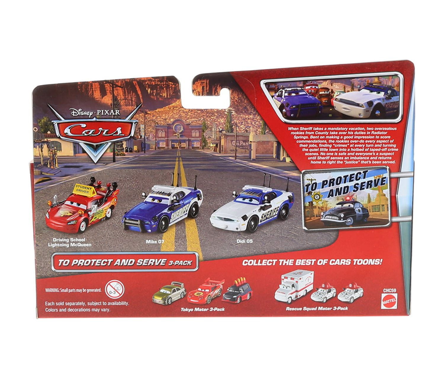 未開封 CARS MATTEL TO PROTECT AND SERVE Disney / Pixar Cars Multi-Packs To Protect and Serve 3-Pack
