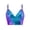 Sky Blue, variant on Wang6 Women's Cropped Spaghetti Strap Camisole Tops Sparkle PU Longline Bras Summer Sleeveless Sling Tank Tops White XXL