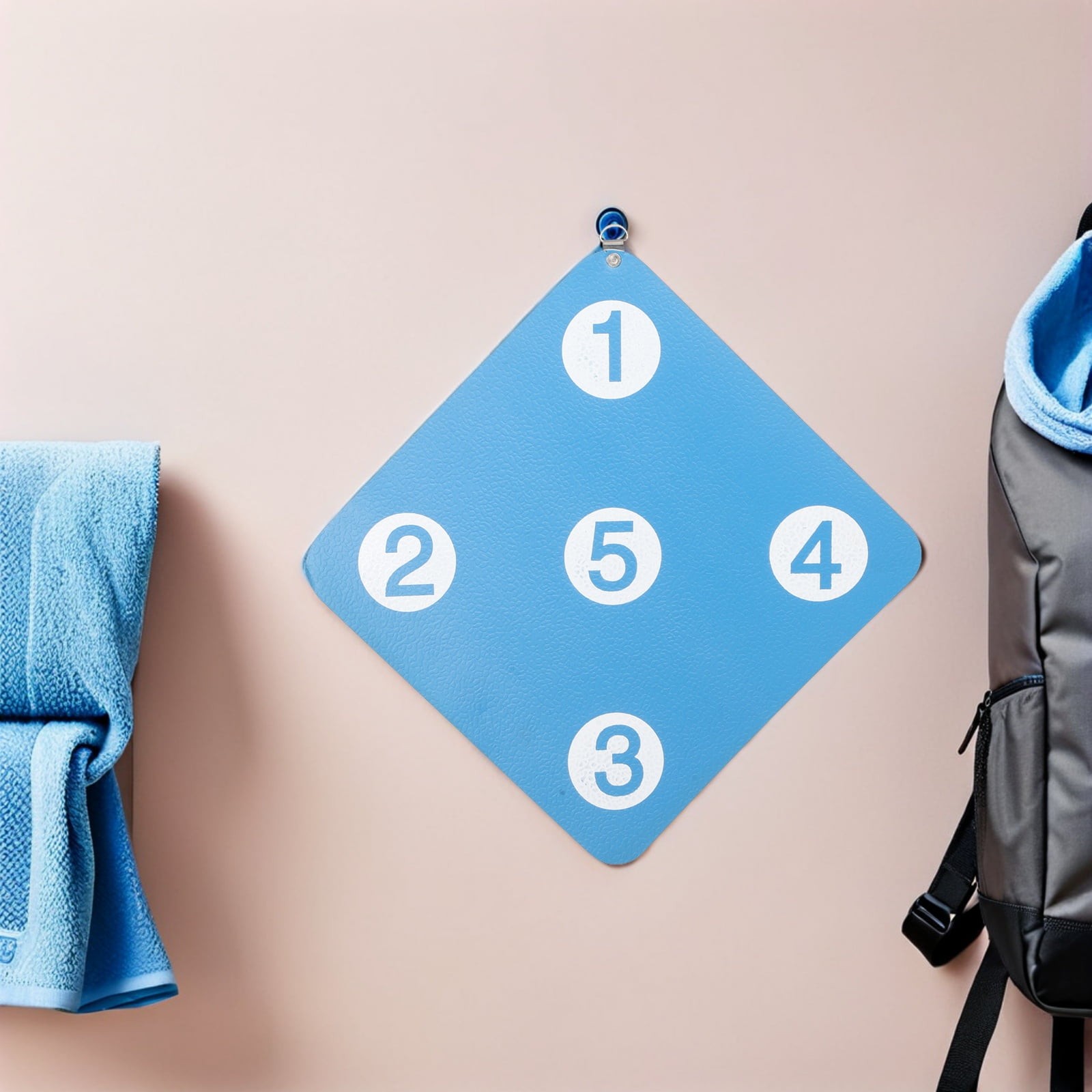 TABLZONE 2Pcs Sky Blue Hanging Archery Target Wall Mounted Double Sided Durable Bow Target
