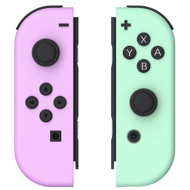 Joy Pad para Controlador Nintendo Switch, Soporte Inalámbrico de Doble Vibración/función de Despertador/control de Movimiento Rosa/verde