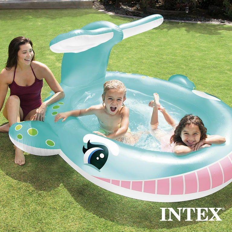 love＆pool love＆pool Summer Waves 8-ft x 8-ft x 30-in Inflatable Top Ring Round