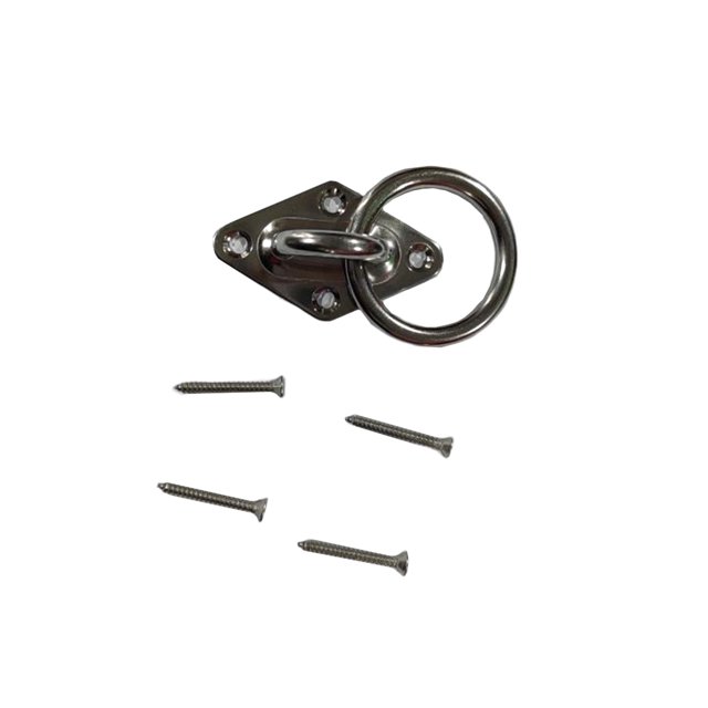 Kenally Placa de ojo de acero inoxidable 316 con tornillos Ganchos Gancho de techo Gancho de fijación para columpios de yoga Hamacas / Correas de Herramientas y ferretería Kenally TO001106-00