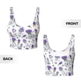 thumbnail image 5 of Lsque Lavender Bicycle Printed Women'S Sports Bra, Compression, Moisture Wicking, High-Impact Sports Bra For Women,Supportive sports bra-XX-Large, 5 of 9