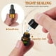 thumbnail image 5 of 30pcs 1ml Frascos cuentagotas de vidrio ámbar Viales de muestra transparentes Botella para gotas de aceite esencial Envase cosmético (Tapas negras), 5 of 7
