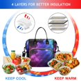 thumbnail image 4 of Nebula Cosmic Insulated Lunch Box – Dual Compartment Leakproof Cooler Tote with Multi-Pocket Organization for Outer Space Enthusiasts, 4 of 6