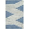 thumbnail image 2 of Hauteloom Thika Wool Living Room, Bedroom Area Rug - Bohemian, Transitional - Plush Pile - Cream, Navy - 2' x 3', 2 of 9
