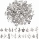 thumbnail image 1 of Juego de 100 colgantes de estilo tibetano con forma de concha, estrella de mar, delfín y peces marinos, surtidos en 20 estilos., 1 of 9
