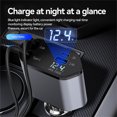 thumbnail image 5 of 4 in 1 Retractable Car Charger, 120W Fast Car Phone Charger with iPhone and Type C Cable and 2 Charging Ports Car Charger Adapter, 5 of 9