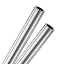 Uxcell 2-Pack 250mm 304 Stainless Steel Tube, 10mm OD 1.5mm Wall Thickness Seamless Stainless Steel Tubing for Construction/Machining/DIY