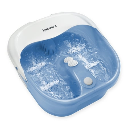 Homedics Bubble Therapy Foot Spa with Heat Provide Thorough Massaging Relief for Tired feet. - Blue