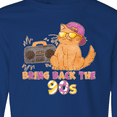 thumbnail image 4 of Inktastic Bring Back The 90s Cool Orange Cat Long Sleeve Youth T-Shirt, 4 of 5