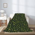 thumbnail image 2 of Gaeub Green Branch Olive Print Flannel Throw Blanket, Home Fleece Throw Blanket for Couch or Bed,Decorative Blankets,Lightweight Fuzzy Flannel Blanket-40"x30", 2 of 6