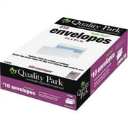 Quality Park Redi-Seal Security Tint Envelopes Security - #10 - 4 1/8" Width x 9 1/2" Length - 24 lb - Gummed - Wove - 500 / Box - White