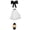 Halloween Ghost-1, variant on Autumn Maple Leaf Dress for 23 Inch Porch Goose Outfits, Cute Fall Clothes with Bow for Front Porch Statue Decoration, Holiday Accessory for Dress Up Front Porch