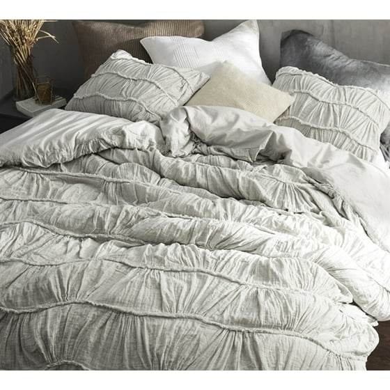 Byb Motley Texture Duvet Cover Light Gray Com