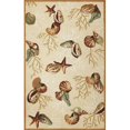 thumbnail image 1 of HomeRoots 353941 Tapis Beige en Polyester 3 Pi 3 Po x 5 Pi 3 Po, 1 of 1