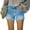Light Blue, variant on Fheaev High Waisted Jeans Shorts For Women Fashion Women Broken Shorts Ripped Jeans High Waisted Hotpant Pantalones