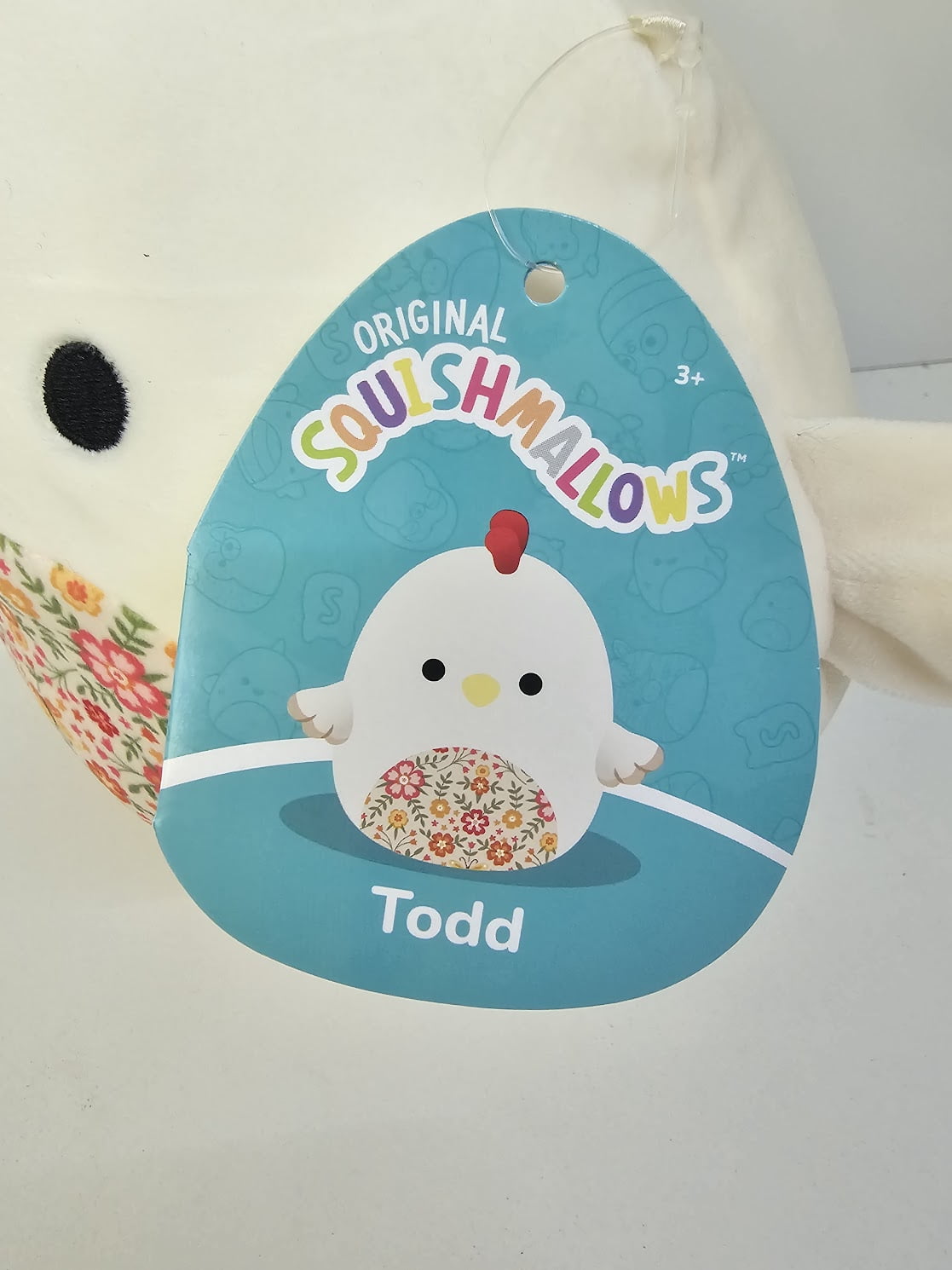 Squishmallows Official Kellytoys Plush 7.5 Inch Todd the Chicken Floral Belly Spring Squad Ultimate Soft Stuffed Toy