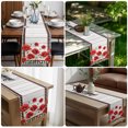 thumbnail image 3 of Table Runners 90 Inches Long Dress Scarves, Red Poppy Welcome Farmhouse Coffee/Dining/Kitchen Table Decor Table Runner for Living Room, Floral Black Buffalo Plaid Wooden 13x90 Inch, 3 of 3
