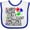 White and Royal, variant on Inktastic Autism Awareness Acronym Boys or Girls Baby Bib