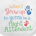 thumbnail image 4 of Inktastic Flight Attendant Future Boys or Girls Baby Bib, 4 of 4