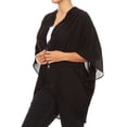 thumbnail image 2 of Plus Size Women's Trendy Style Open Front Loose Fit Cardigan, 2 of 4