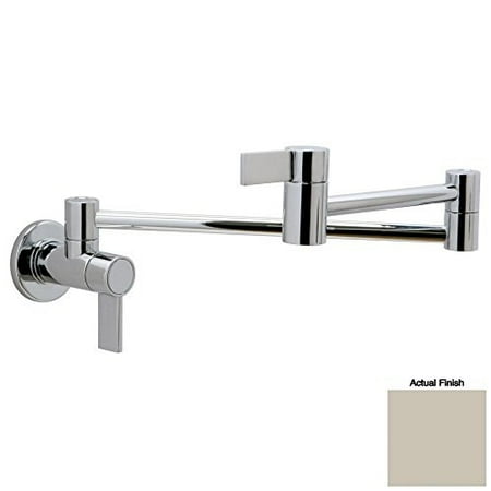 Modern Nickel Wall Mount - huntington brass k1900702 modern styled wall mounted pot filler, medium, pvd satin nickel finish