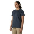 thumbnail image 3 of Dickies Women's Heavyweight Short Sleeve Pocket T-Shirt, Airforce Blue, X-Small, 3 of 3