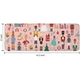 thumbnail image 7 of Pink Christmas Nutcracker Pattern Kitchen Rug Mat,Kitchen Runner Rugs Non Skid Washable,Decorative Kitchen Floor Mats for Kitchen,Sink,Laundry,17"x47.2", 7 of 7
