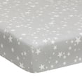 thumbnail image 4 of Lambs & Ivy Milky Way 4-Piece Crib Bedding Set - Blue, Gray, White, Modern, 4 of 9