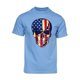thumbnail image 1 of Camiseta de manga corta del cráneo de la bandera de los EEUU para hombre - azul claro - x-grande Gravity Trading Camiseta de manga corta, 1 of 1
