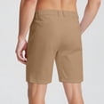 thumbnail image 4 of Casual Dress Shorts for Men Stretch Quick Dry Breathable Golf Shorts All Day Comfy Work Bottoms with Pockets, #02 Khaki, XXL, 4 of 7