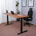 thumbnail image 2 of ApexDesk Elite Series 60" W Electric Height Adjustable Standing Desk (Red Apple Top, Black Frame), 2 of 9