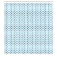 thumbnail image 3 of Ambesonne Abstract Shower Curtain, Grunge Hexagons Pattern, 69"Wx75"L, Sky Blue Azure Blue, 3 of 5