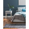 thumbnail image 5 of Unique Loom Davos Shag Collection Area Rug - Solid (2' x 8' Runner Peppercorn), 5 of 7