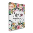 thumbnail image 3 of Stupell Industries Spread Love Phrase Pink Floral Blooms Calligraphy Canvas Wall Art, 24 x 30, Design by Amy Brinkman, 3 of 5