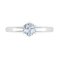 thumbnail image 3 of 1/2 Carat 6-Prong Set Diamond Solitaire Engagement Ring in 14K White Gold (Ring Size 4), 3 of 4