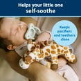 thumbnail image 4 of Dr. Brown's Baby Lovey Pacifier & Teether Holder, Giraffe with Green HappyPaci, 100% Silicone, 0-6m, 4 of 18