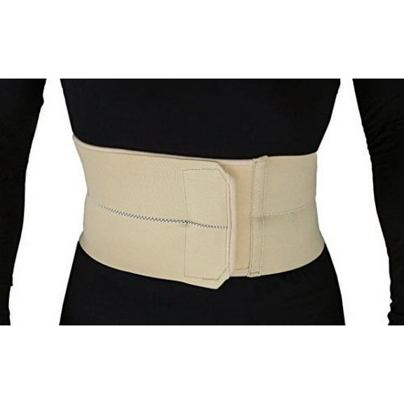 ObboMed MB-2200XXL 2-Panel Elastic Postpartum Girdle/Postoperative Abdominal Binder Belt, Injuries Support, Post Pregnancy, Post-Surgical, Hernia, Belly Wrap Brace-Trimming Waist (XXL:47-52