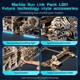 thumbnail image 3 of ROKR 3D Jigsaw Wooden Puzzle Link Pack Marble Run Spaceport & Night city Model Kit for Adults and Kids, 3 of 7