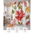 thumbnail image 7 of Maple Leaf Shower Curtain Set ，Waterproof Fabric Shower Curtains Fall Thanksgiving Shower Curtains for Bathroom,Bathroom Decor 54x"78", 7 of 7