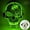 Fluorescent Green, variant on LED Halloween Skull Mask Light Up Stitched Skeleton Face Mask for Adults Teens Cosplay