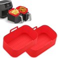 thumbnail image 1 of Doublures en Silicone pour Friteuse à Air Chaud Ninja Double, Doublure en Silicone Réutilisable pour Friteuse à Air Ninja Double, 1 of 3